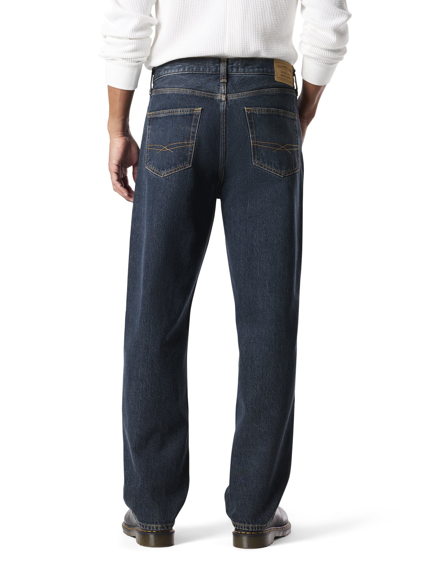 Levi Strauss Signature Men's and Big and Tall Loose Straight Jeans