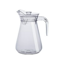 GBJHJIA Plastic Pitcher, Clear Water Pitcher with Lid, Fridge Jug, BPA-Free, Shatter-Proof, Great for Iced Tea, Sangria, Lemonade, Juice, Milk, and More (Silver）