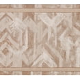 thumbnail image 1 of Peinture de Bordure de Papier Peint Abstrait Blanc Brun par Conception, Rouleau 15' x 6.75'', 1 of 3