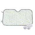 thumbnail image 2 of Picia Daisies Flowers Curved Windshield Sunshade Accordion Folding Style Auto Shade for Car Truck SUV Van Blocks UV Ray Sun Visor Protector -Medium, 2 of 7