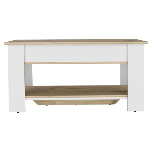 TUHOME Austin Storage Table Engineered Wood Entryway Benches in Multi-color
