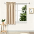 thumbnail image 2 of Blackout Curtains 45 Inch Length Bedroom | Thermal Curtains for Summer Heat, Light Blocking Privacy Window Drapes for Bedroom livingroom, 2 of 5