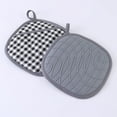 thumbnail image 6 of sunsanly 1/2Pcs Insulation Pad Silicone Pot Holders Non-Slip Heat-resistant Protection Pad with Hanging Rope for Home Kitchen, 6 of 8