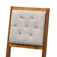 thumbnail image 4 of Baxton Studio Gideon Modern & Contemporary Dining Chair Set, Grey and Walnut Brown (Set of 2), 4 of 5