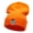 Orange, variant on Luchador Mask Face Embroidered Long Knitted Beanie - Orange OSFM