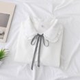 thumbnail image 5 of larppty Girls Blouse Shirts Spring Fall Long Sleeve Button-Down Top Ruffle Collar, 5 of 5