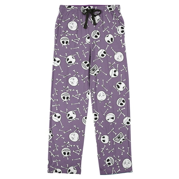 Nightmare Before Christmas AOP Mens Purple Sleep Pajama Pants-Medium