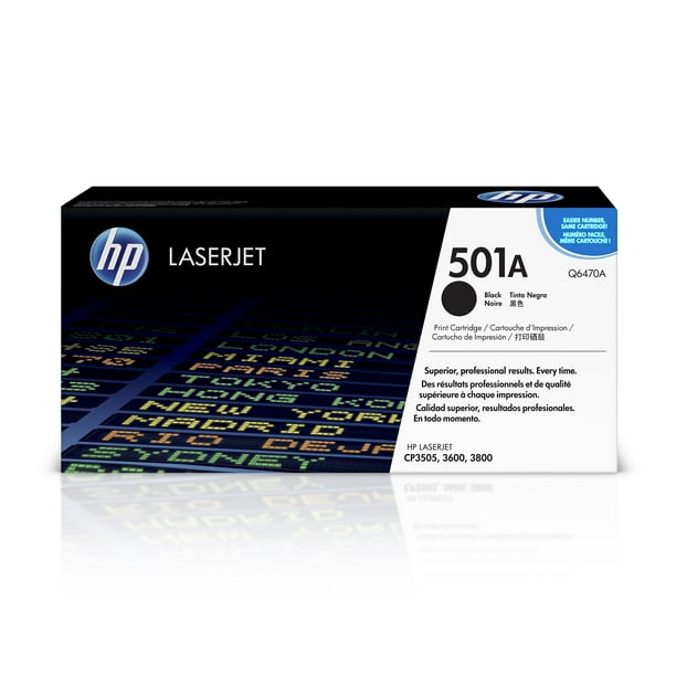 Tóner para impresora láser HP 501A negro Q6470A 6000 páginas