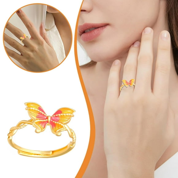 asddcavvf Gold Ring Light Exquisite Ring Design Versatile Ring for Gift