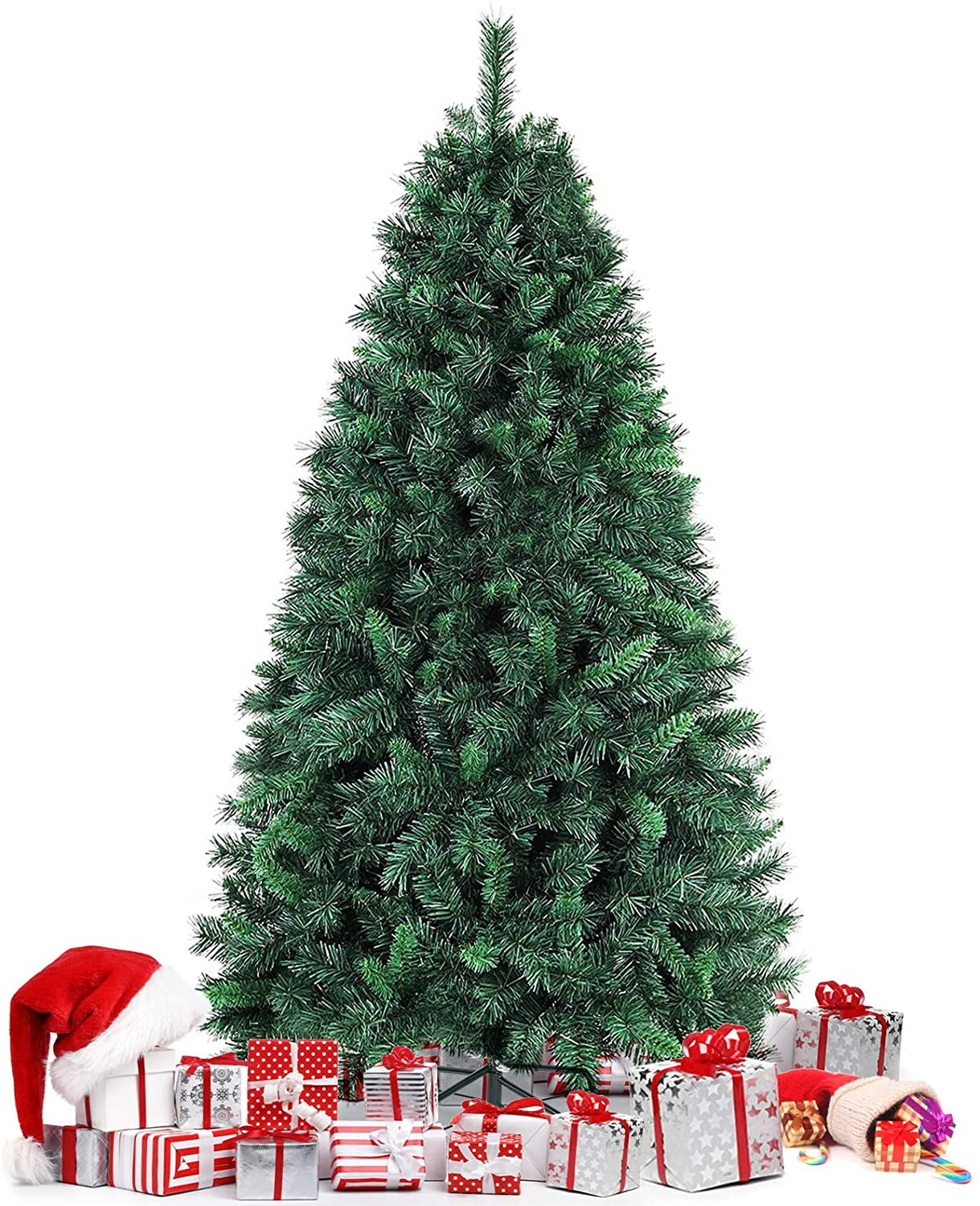 1.8m Christmas Tree, Artificial Christmas Tree with 750 Articulated