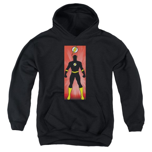 Jla - Flash Block - Youth Hooded Sweatshirt - Large