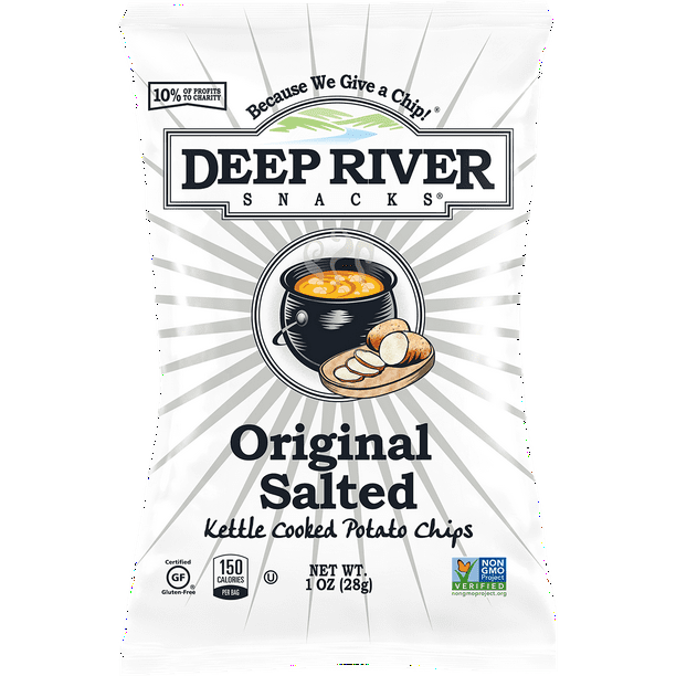 Deep River Snacks Original Sea Salt Kettle Chips, 1oz, 80 Ct Walmart