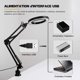 thumbnail image 5 of Lámpara de escritorio flexible y ajustable, luz LED de ahorro de energía para el hogar y la oficina, luz de escritorio para el cuidado de los ojos con lámpara de lupa, perfecta para trabajos, 5 of 5