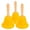 Yellow, variant on Jiyike 3Pcs Loud Hand Bell Hand Bells Dinner Bells Service Bell For Inside Classroom Bell For Alarm Jingles Ringing Golden