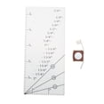 thumbnail image 1 of Regla De Asignación De Costura De Costura, Regla De Costura De Costura, Pequeña, Portátil, Resistente, Duradera, Ampliamente Utilizada Con Guía De Costura Magnética Para ANGGREK Transparente, 1 of 8