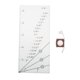 thumbnail image 1 of Regla De Asignación De Costura De Costura, Imán De Acero Inoxidable Portátil Pequeño, Escala Transparente, Regla De Costura Para Medir, Cortar Y Coser ANGGREK Otros, 1 of 8