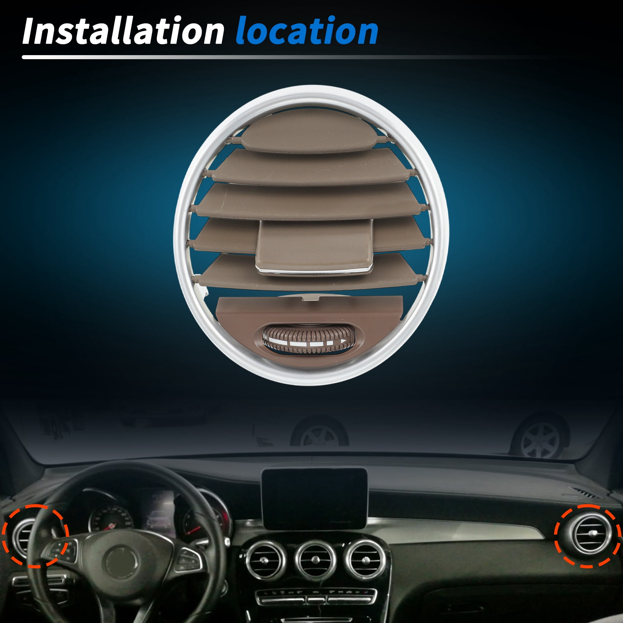 Unique Bargains AC Air Vent Grill for mercedes X164 GL GL450 W164 ML300 350 Left/Right