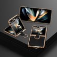 thumbnail image 1 of Samsung Series | Galaxy Z Flip Series Electroplated Ring Leather Case,iPhone 15 Pro Max, 1 of 6