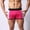 Hot Pink, variant on WIZUTIZ Mens Swimming Brief High Elastic Colorblock Swim Trunks Square Leg Classic Board Briefs Breathe Beach Trendy Short
