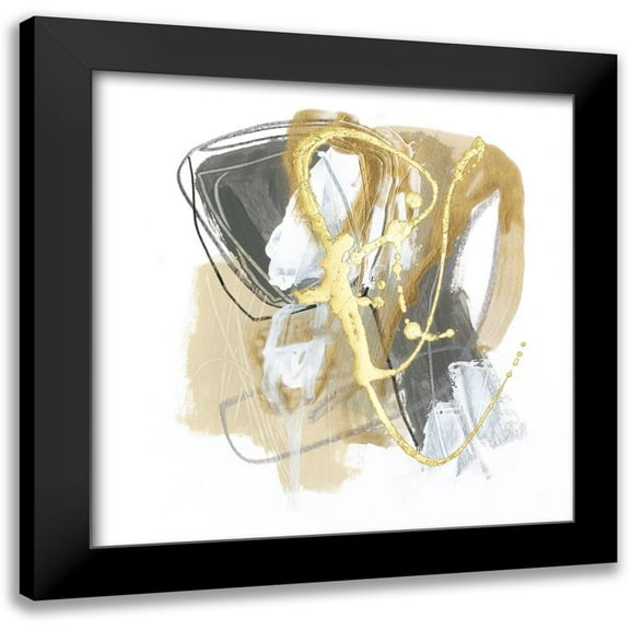 Vess, June Erica 12x12 Black Modern Framed Museum Art Print Titled - Metallurgy IX