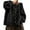 Black, variant on Wang6 Women Oversize Chunky Cardigans Sweaters Trendy Long Sleeve Multicolor Buttons Cable Knits Fall Winter Crew Neck Loose Knitted Outwear Coat with Pocket Red XL