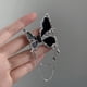 thumbnail image 4 of Broche metálico con borlas negras para mujer, estilo dulce y fresco, para trajes de mujer mayores, accesorios de moda, 4 of 7