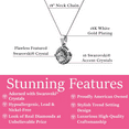 thumbnail image 2 of Cate & Chloe Celeste 18k White Gold Plated Pendant Necklace with Swarovski Crystals Gift for Women, 2 of 9