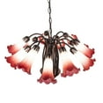 thumbnail image 7 of Meyda Tiffany 130935 Pink/White Tiffany Pond Lily 12 Light 24" Wide Chandelier -, 7 of 7