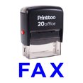 thumbnail image 1 of Printtoo FAX Self Inking Rubber Stamp Office Stationary Stamp-Blue, 1 of 1
