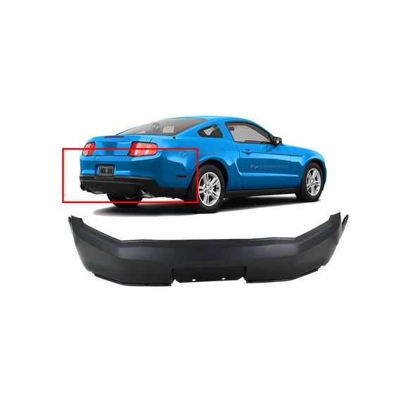 DCP Rear Bumper Cover for Ford Mustang 2010-2012 Primed AR3Z 17K835AAPTM