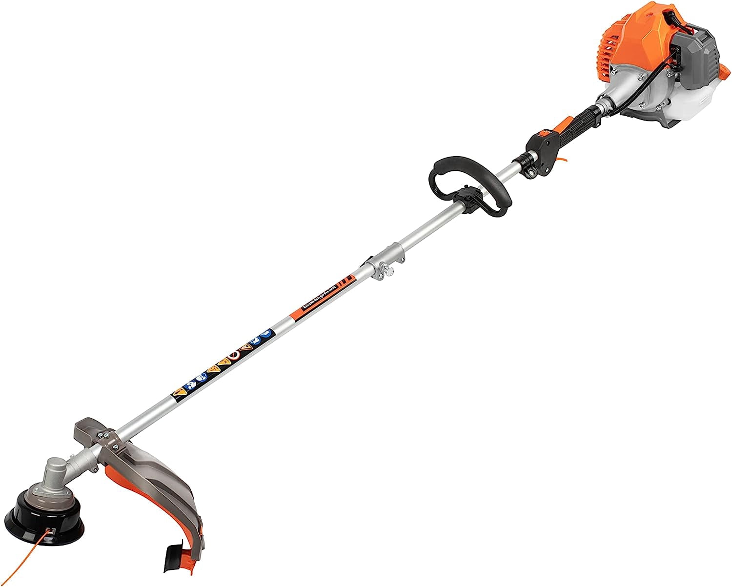 PROYAMA 42.7cc 5 in 1 Gas Brush Cutter, Multi-functional Gas Hedge Trimmer, Weed Eater, Brush Cutter, String Trimmer, Pole Saw with Extension Pole
