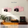 thumbnail image 3 of Elephant Stock Musical Vinyl Record Wall Art - Horizontal Multi Panel Canvas - Living Room Wall Decor - Music Multi Panel - Black And Pink Decor - 30" x 18", 3 of 4