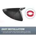 thumbnail image 5 of Unique Bargains Car Rear View Driver Passenger Side Mirror Cover Cap Overlay for Chevrolet Cruze 17-19 Pair Gloss Black, 5 of 6