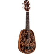 Luna Ukulele Tribal Pineapple Mahogany