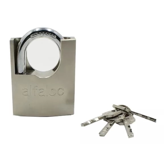 Candado de Acero Alfaloc 70 mm Nivel 8 Llave anti ganzúa