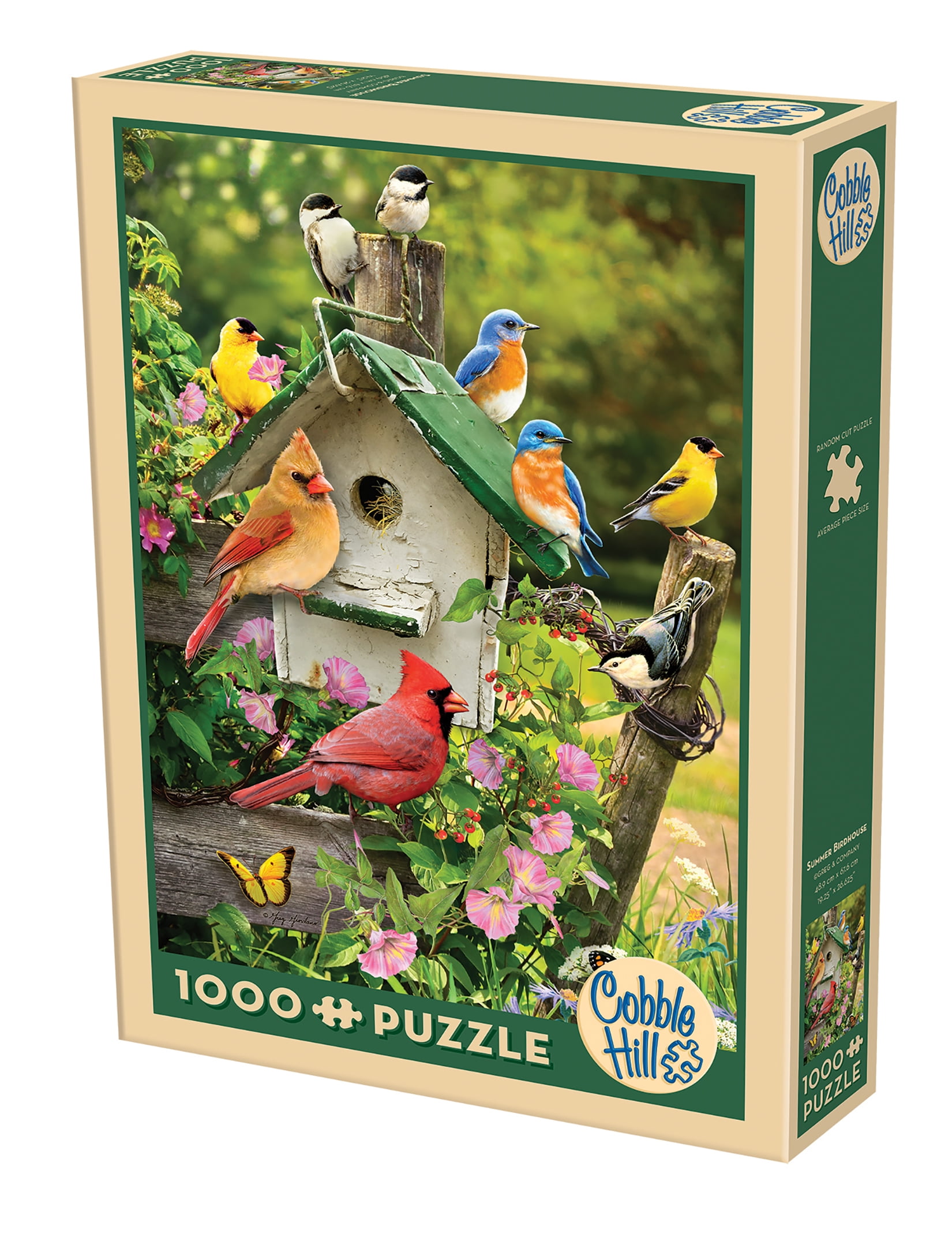 Cobble Hill Summer Birdhouse Puzzles 1,000 Pieces Cobble Hill Summer Birdhouse Puzzles 1,000 Pieces