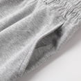 thumbnail image 5 of CPNG Boys and Girls Casual Knit Shorts Summer Lightweight Solid Color Elastic High Waist Pull-on Shorts(Grey,11-12 Years), 5 of 7