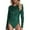 Green, variant on QHFBli Long Sleeve Sequin Bodysuit Glitter Sparkle One Piece Top with Sheer Mesh Thong Pink S