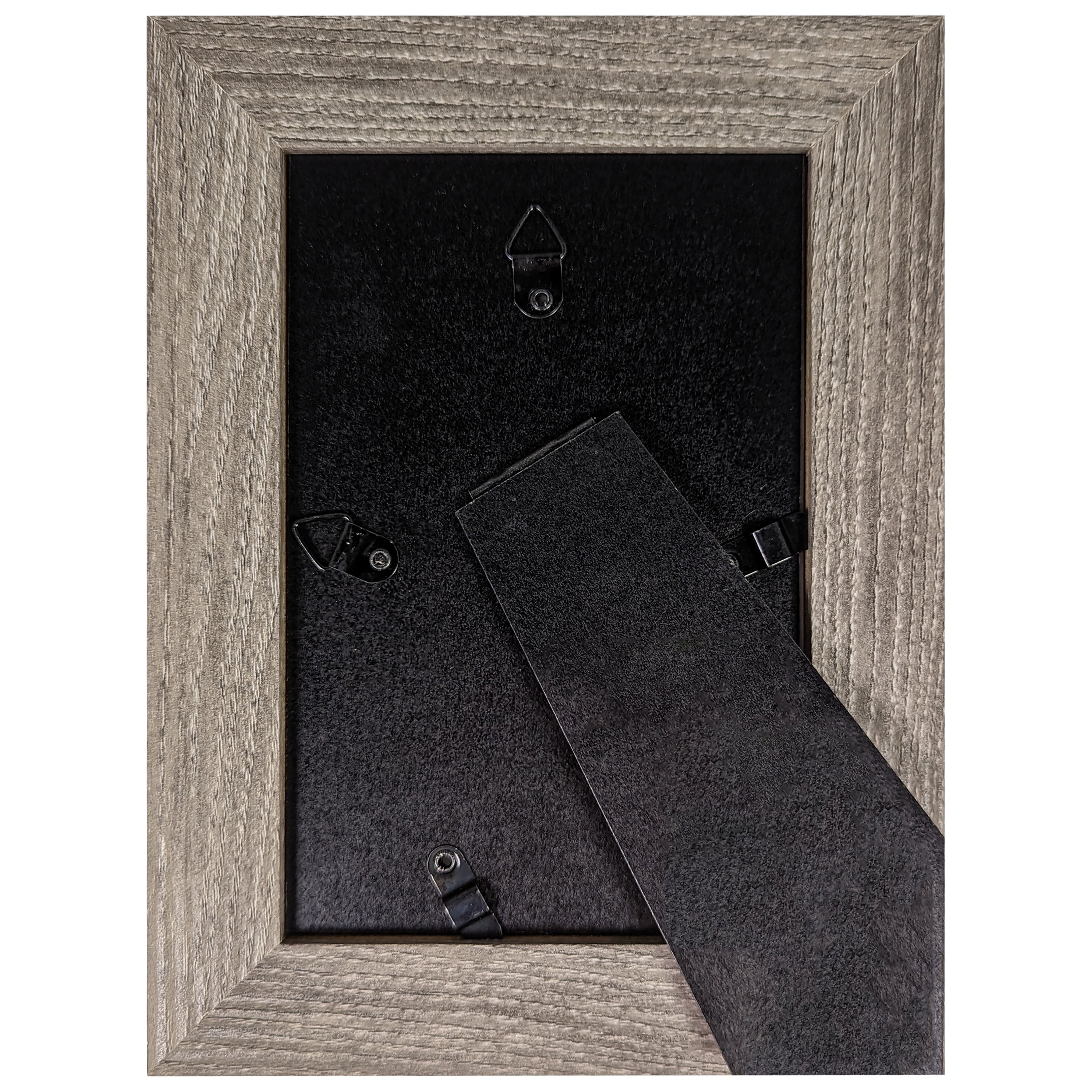 (2 pack) Mainstays 4x6 Wide Beveled Tabletop Picture Frame, Rustic Gray