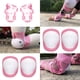 thumbnail image 3 of Conjunto de engranajes de protección ajustables para de 3 a 9 años de edad, rodilleras, coderas protectores de muñeca para monopatín, patinaje - Rosa Rosado Sunnimix rodillera para niños pequeños, 3 of 8