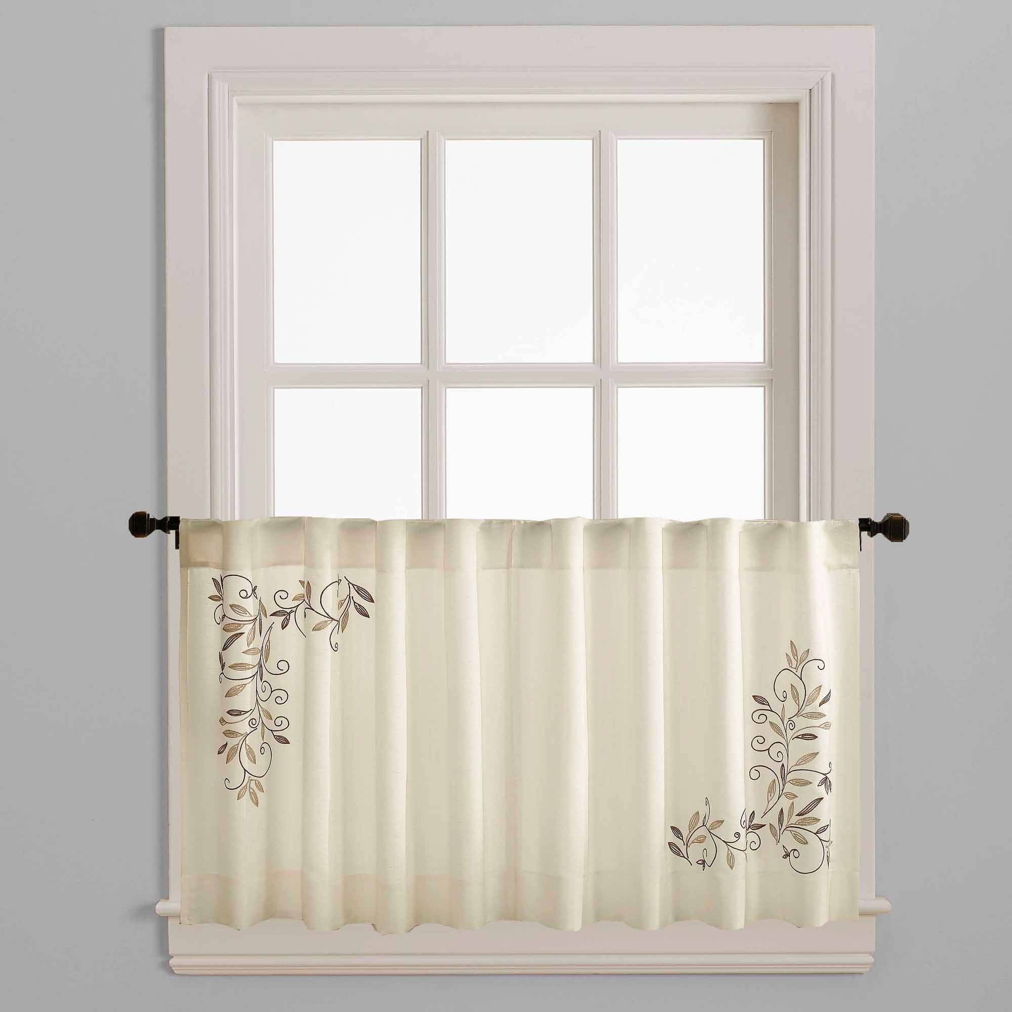 Chf You Scroll Leaf Back Tab Rod Pocket Tier Set Of 2 Or Valance Chf You Scroll Leaf Back Tab Rod Pocket Tier Set Of 2 Or Valance Com
