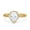 Yellow, variant on Blue Apple Simulated Cubic Zirconia Size-5 Halo Pear Shape Women Engagement Ring 925 Sterling Silver