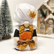 Gnomes Fall Decorations 2 Pack,Thanksgiving Gnomes Pumpkins Table Decor for Home Farmhouse Indoor Thanksgiving Gifts