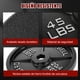 thumbnail image 3 of Pesas Discos 45lb Aptas Para Barras/mancuernas Gimnasio, 3 of 7