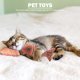 thumbnail image 4 of Juguete de pez de peluche artificial, entrenamiento interactivo, hierba gatera, suministros para gatos (café) Ndcxsfigh Libre de BPA, 4 of 5