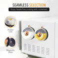thumbnail image 5 of TMNovo Magnetic Spice Jars for Refrigerator with Shaker Lids, Set of 12, 3.25 x 1.75 in - White, 5 of 6