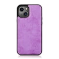 thumbnail image 4 of SaniMore for iPhone 14 6.1" 2022 Case, Flip Folio PU Leather Wallet Cover with Detachable Shell Wrist Strap Kickstand Card Slots Business Shockproof Case Magnetic Clasp for iPhone 14 6.1" 2022, Purple, 4 of 13