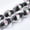 Black, variant on 10pc Handmade Silver Foil Glass Lampwork Beads Oval with Flower Pink 16~17x9~11mm