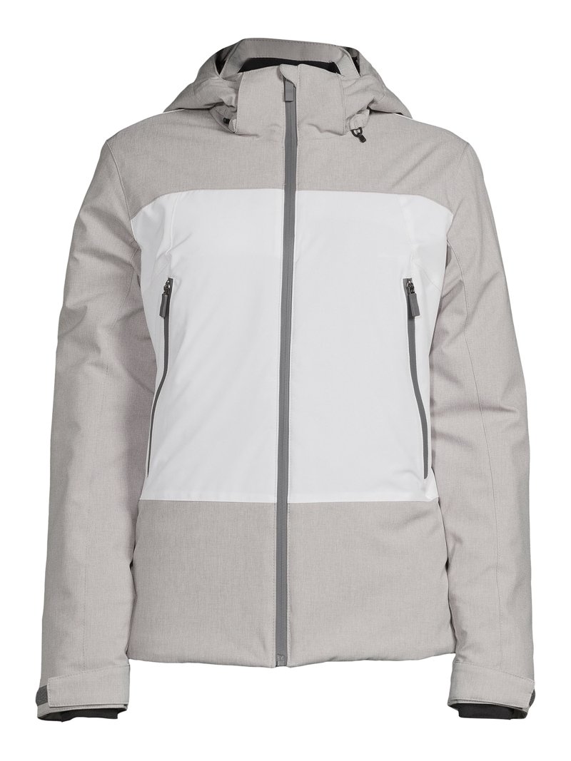 TEC-ONE Women's Textured Ski Jacket with Hood, Polyester