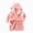 H303-Pink, variant on NOLDARES Kids Toddler Cartoon Hooded Plush Robe Animal Pajamas Fleece Bathrobe Children Sleepwear(H303-Green)